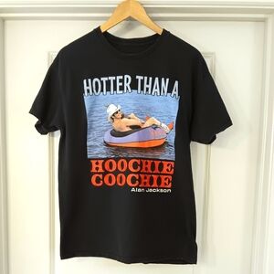 SOLD! Alan Jackson - Hotter Than A Hoochie Coochie T-Shirt Size Large
